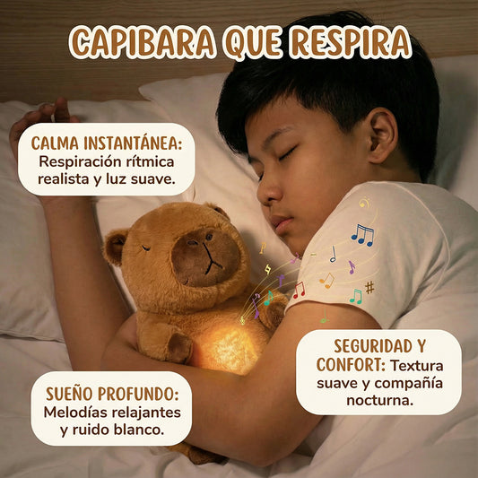 Capibara Antiestrés que Respira | Relajación Instantánea